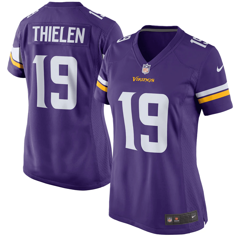 Adam Thielen Minnesota Vikings Women’s Game Player Stitched Jersey – Purple Stitched Jersey