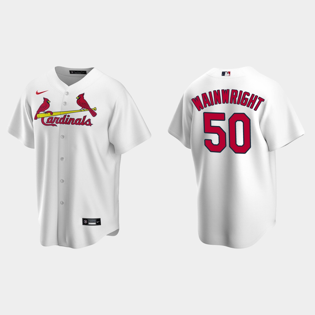 Adam Wainwright #50 St. Louis Cardinals Home Jersey – White