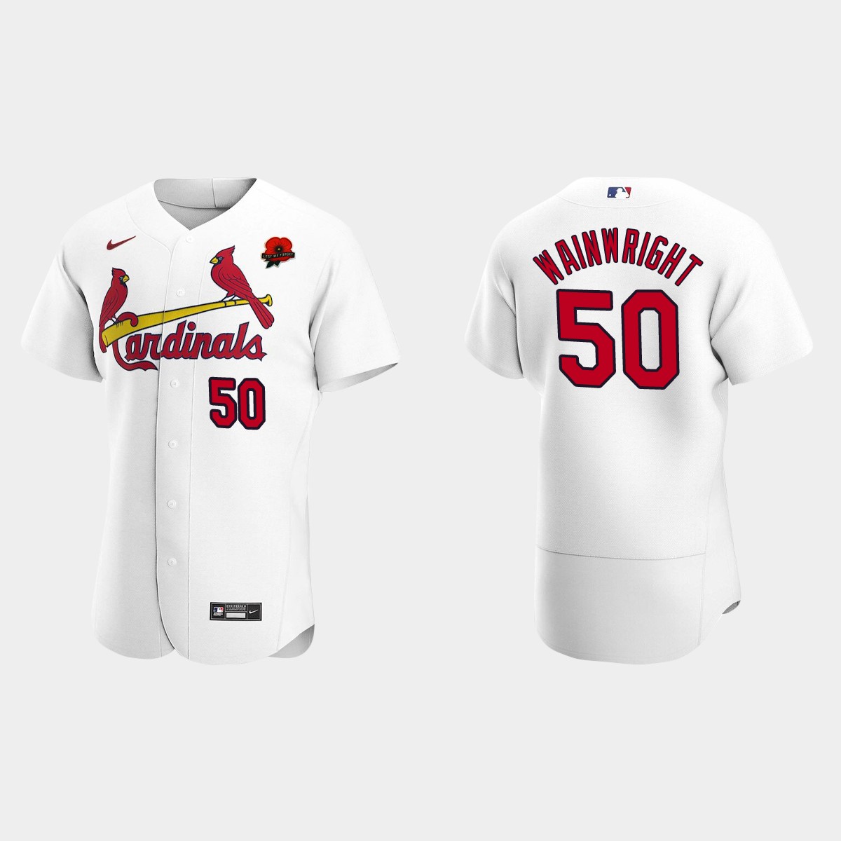 Adam Wainwright St. Louis Cardinals 2021 Memorial Day Jersey – White