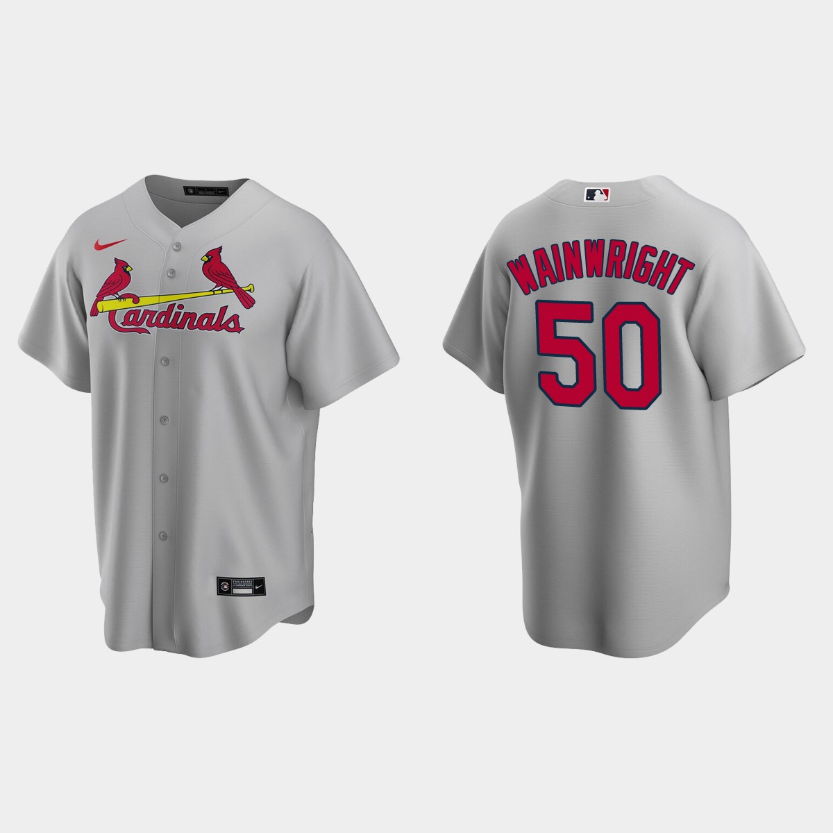 Adam Wainwright St. Louis Cardinals Road Jersey – Gray