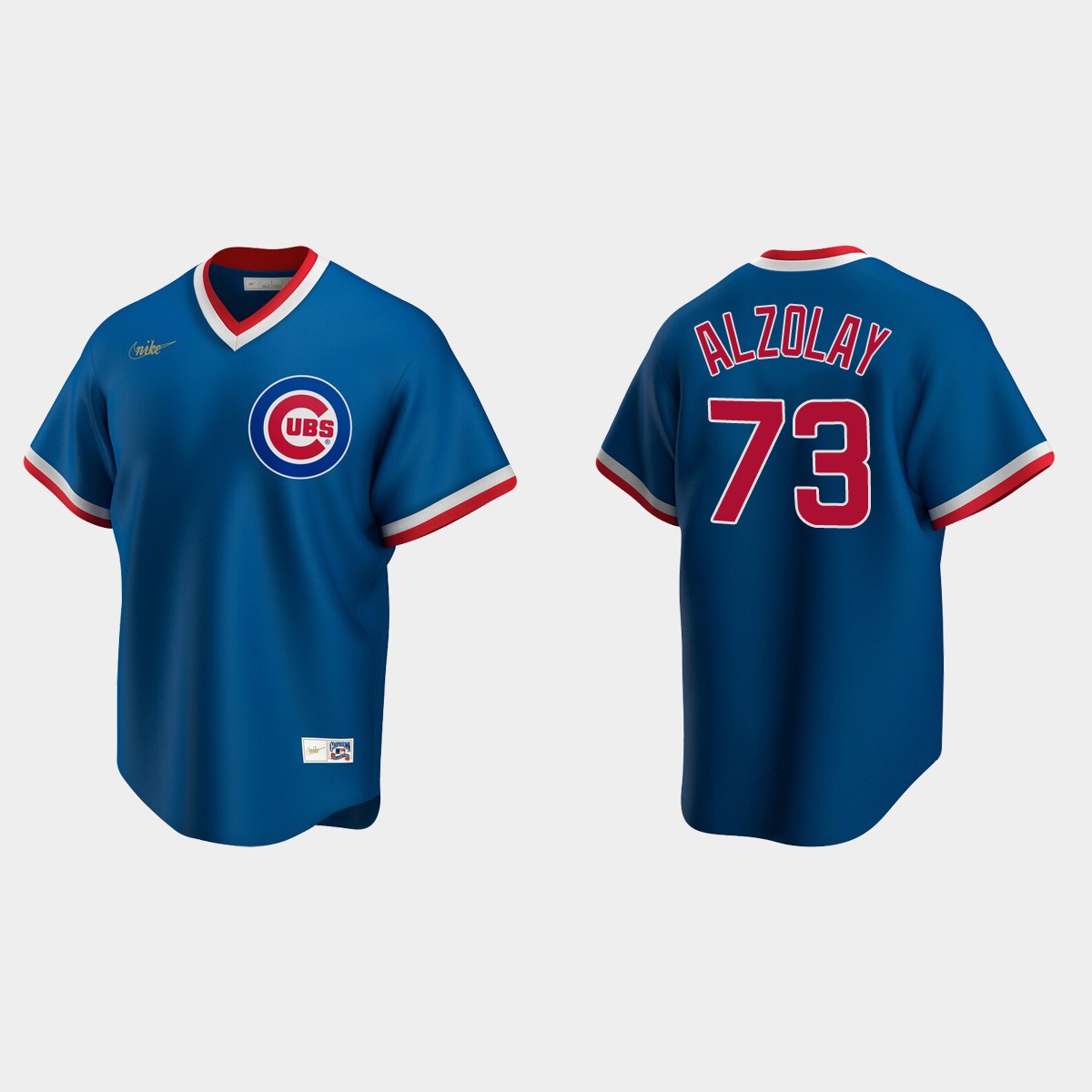 Adbert Alzolay #73 Chicago Cubs Cooperstown Collection Road Jersey – Royal
