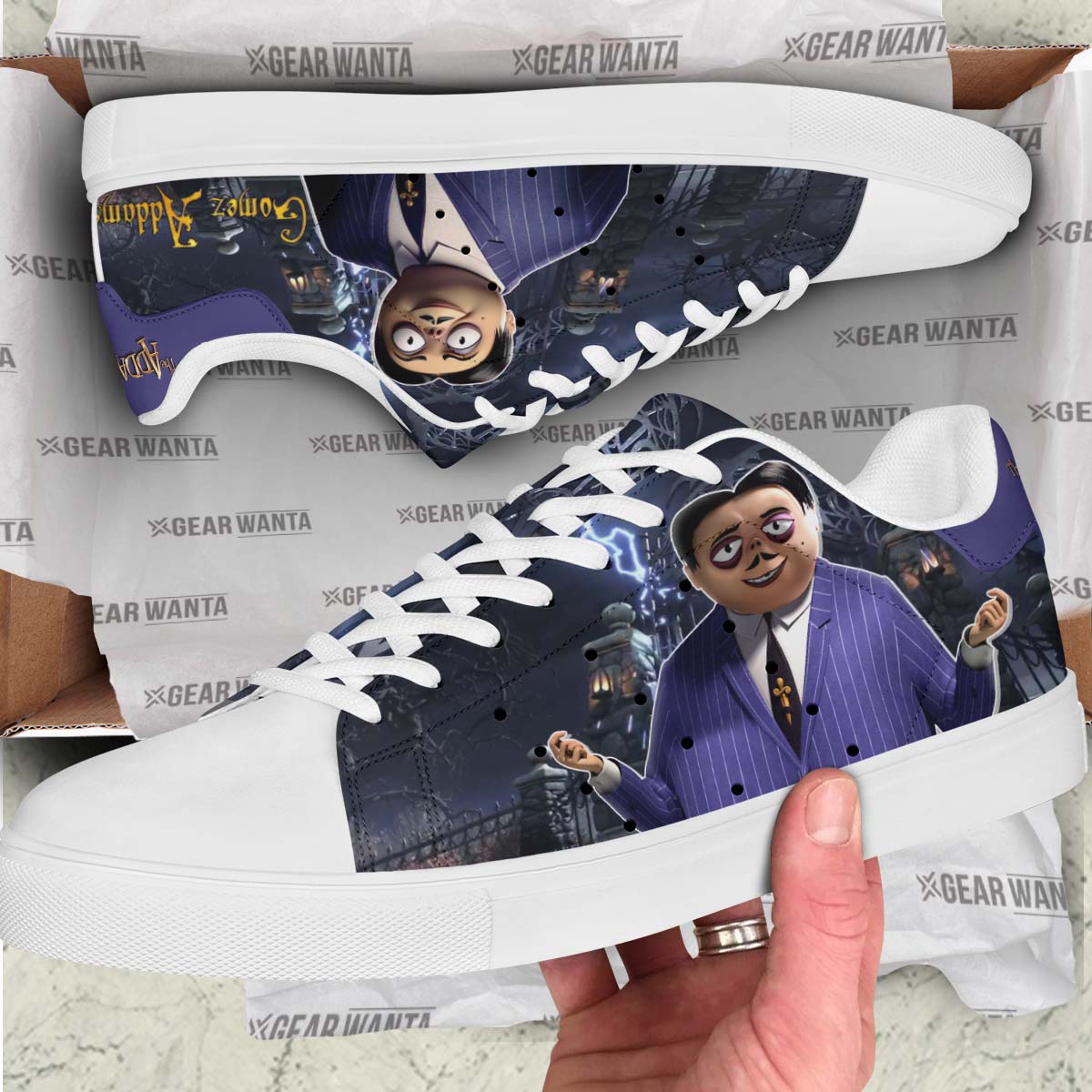 Addams Family Gomez Addams Skate Shoes Custom