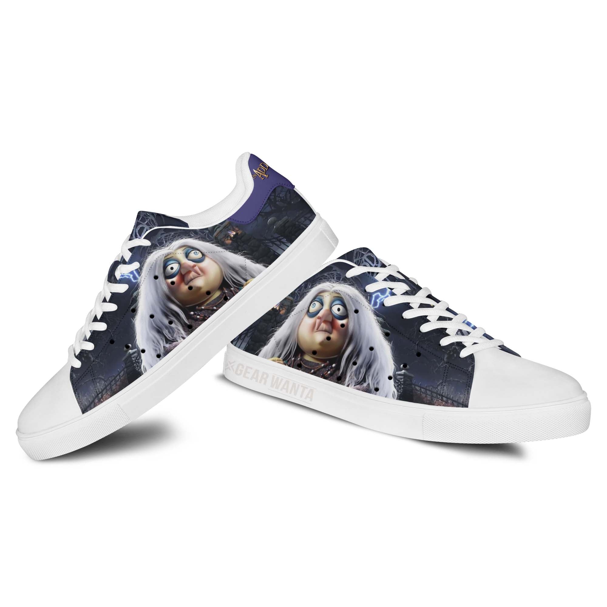 Addams Family Grandmama Skate Shoes Custom