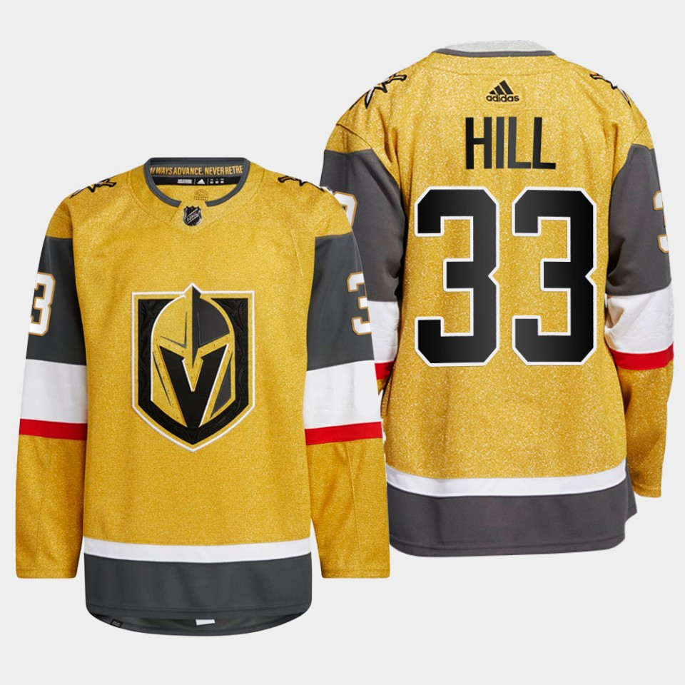 Adin Hill 33 Vegas Golden Knights Gold Stitched Jersey 2022-23 Home