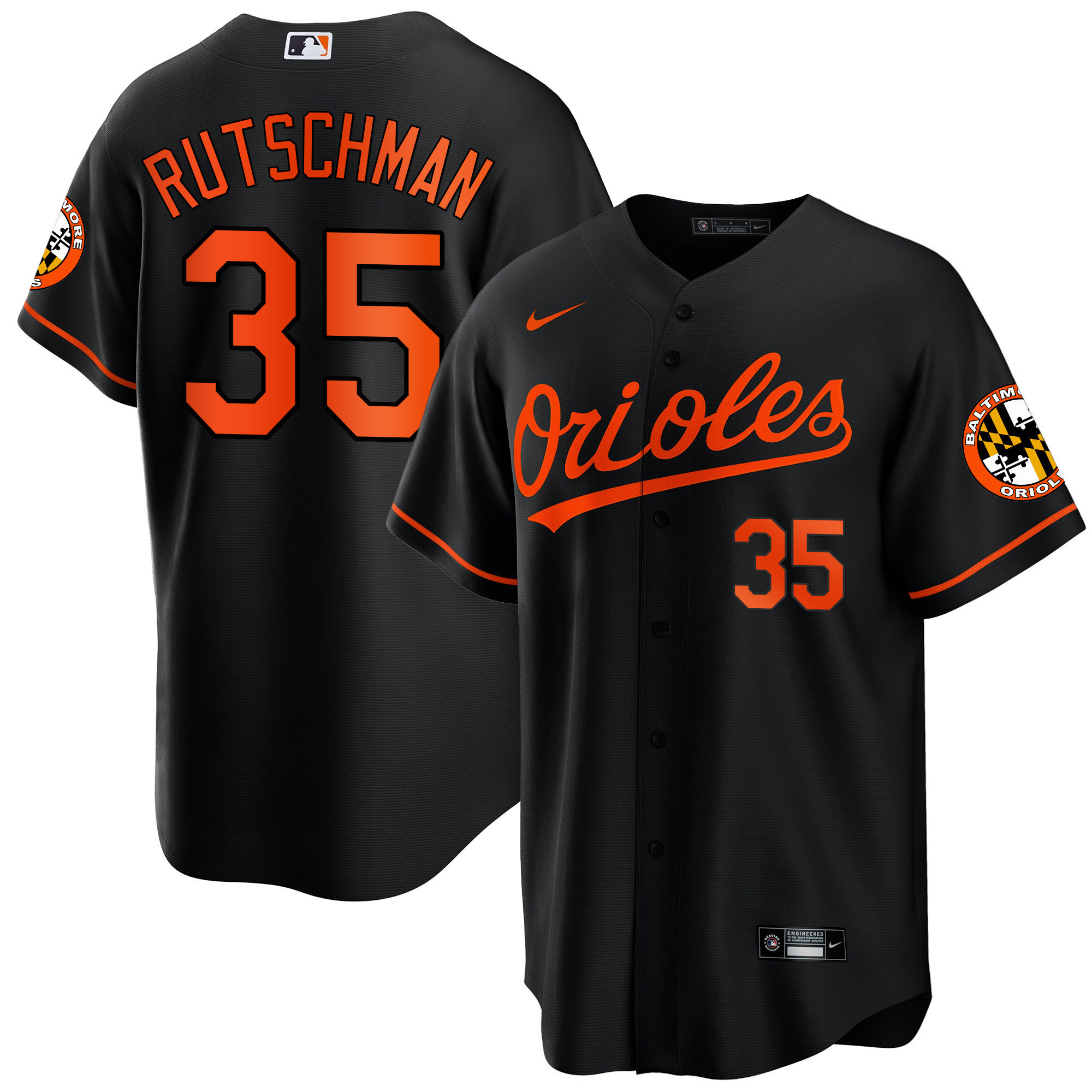 Adley Rutschman Men’s Baltimore Orioles 2023 Special Gold Cool Black Jersey - All Stitched