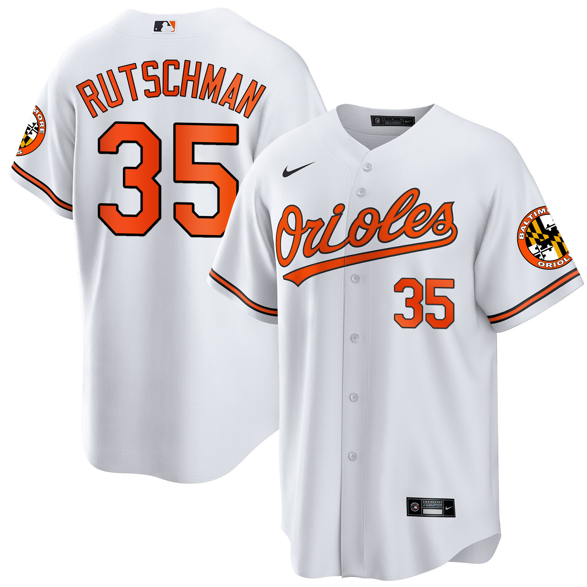 Adley Rutschman Men’s Baltimore Orioles 2023 Special Gold Cool White Jersey - All Stitched