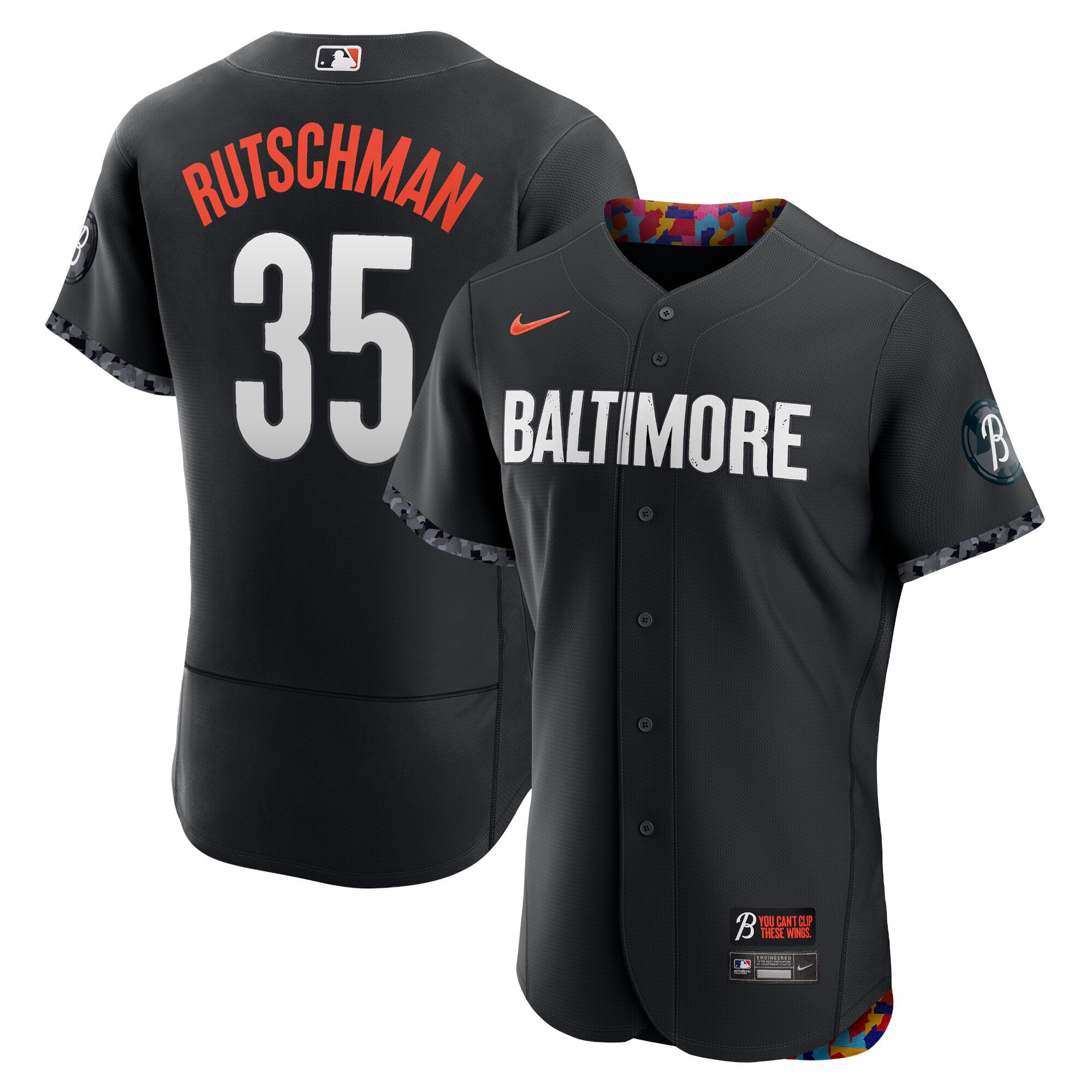 Adley Rutschman Men's Baltimore Orioles 2023 City Connect Flex Base Jersey - All Stitched
