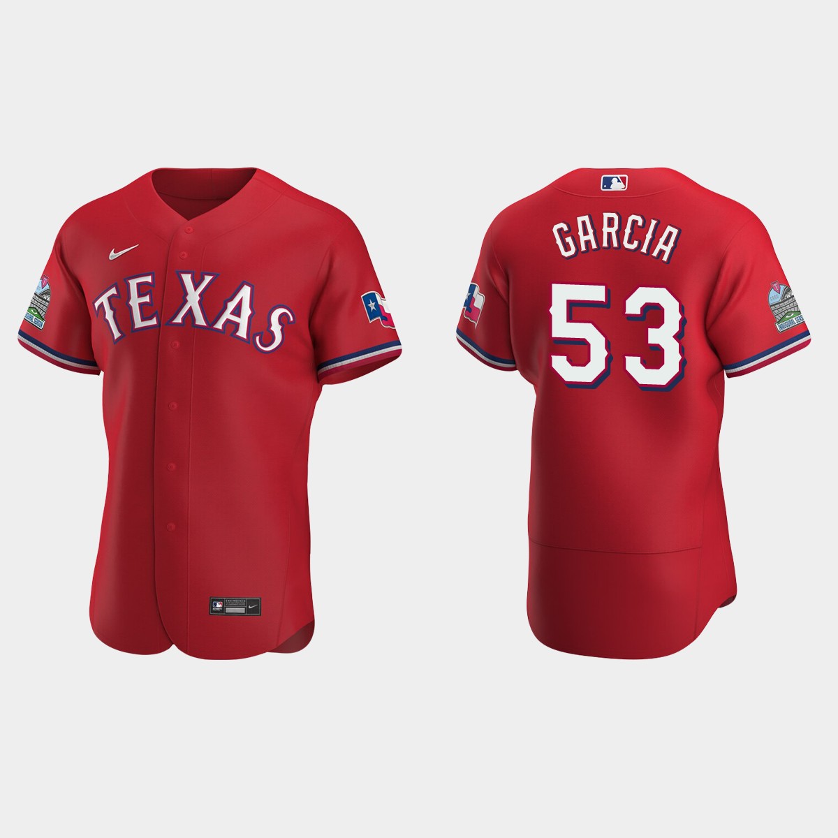 Adolis Garcia #53 Texas Rangers Alternate Jersey – Scarlet