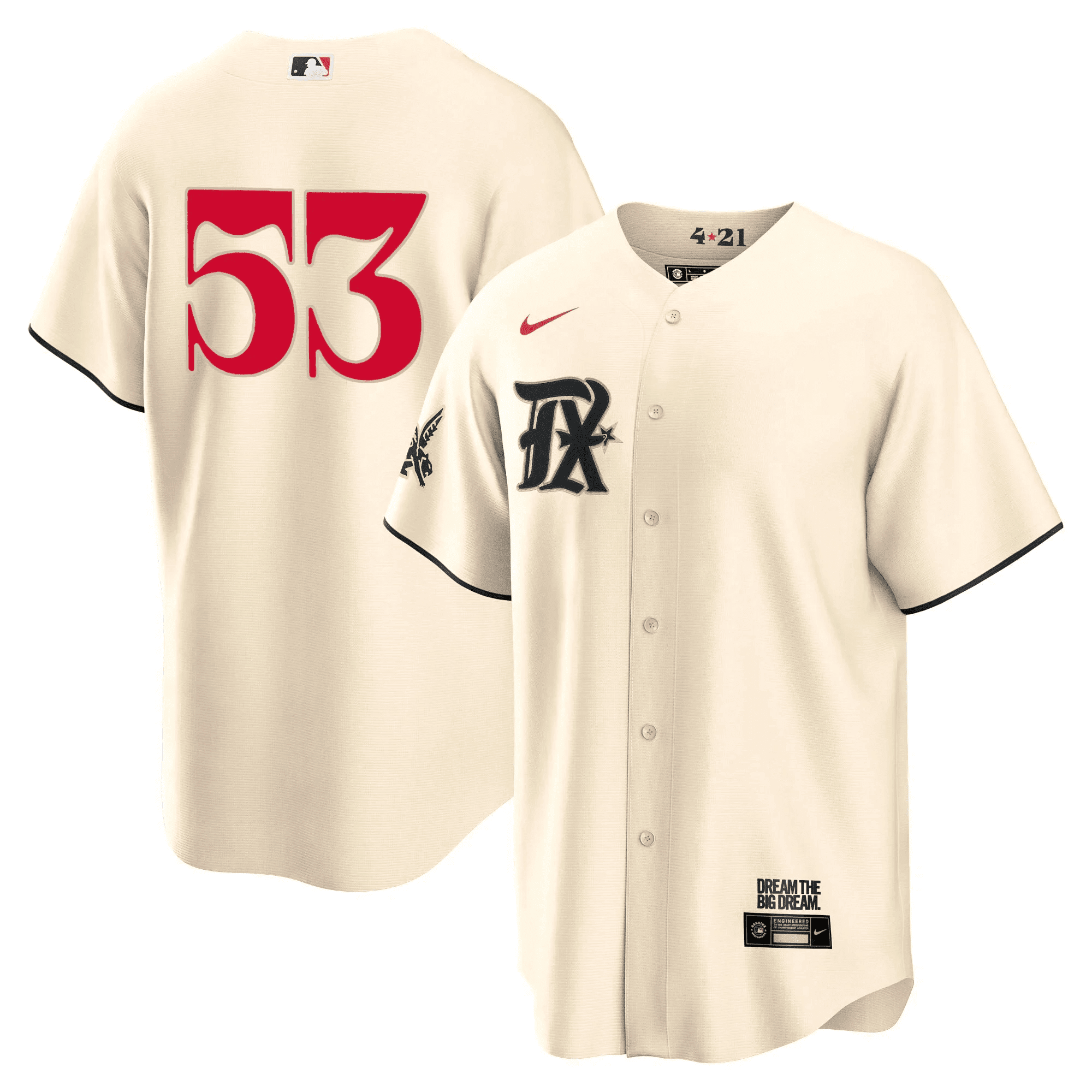 Adolis Garcia Men's Texas Rangers 2023 City Connect Collection Cool Cream Jersey - All Stitched