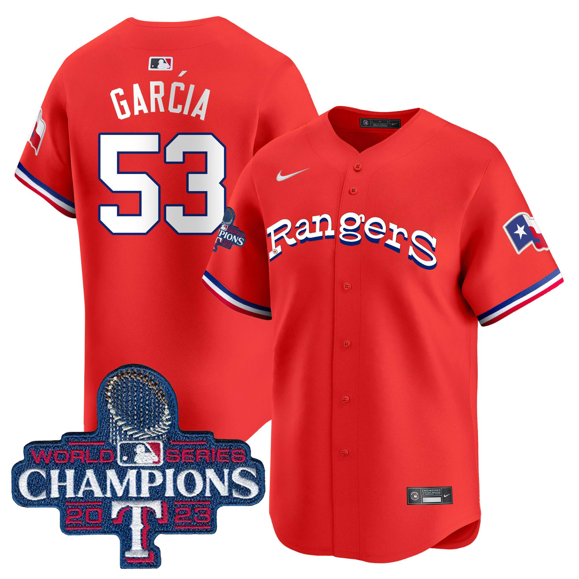 Adolis Garcia Men's Texas Rangers Throwback 1972 Vapor Premier Limited Red Jersey - All Stitched