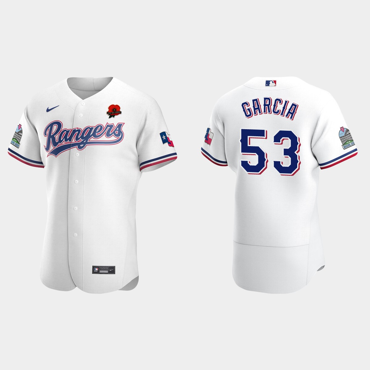 Adolis Garcia Texas Rangers 2021 Memorial Day Jersey – White
