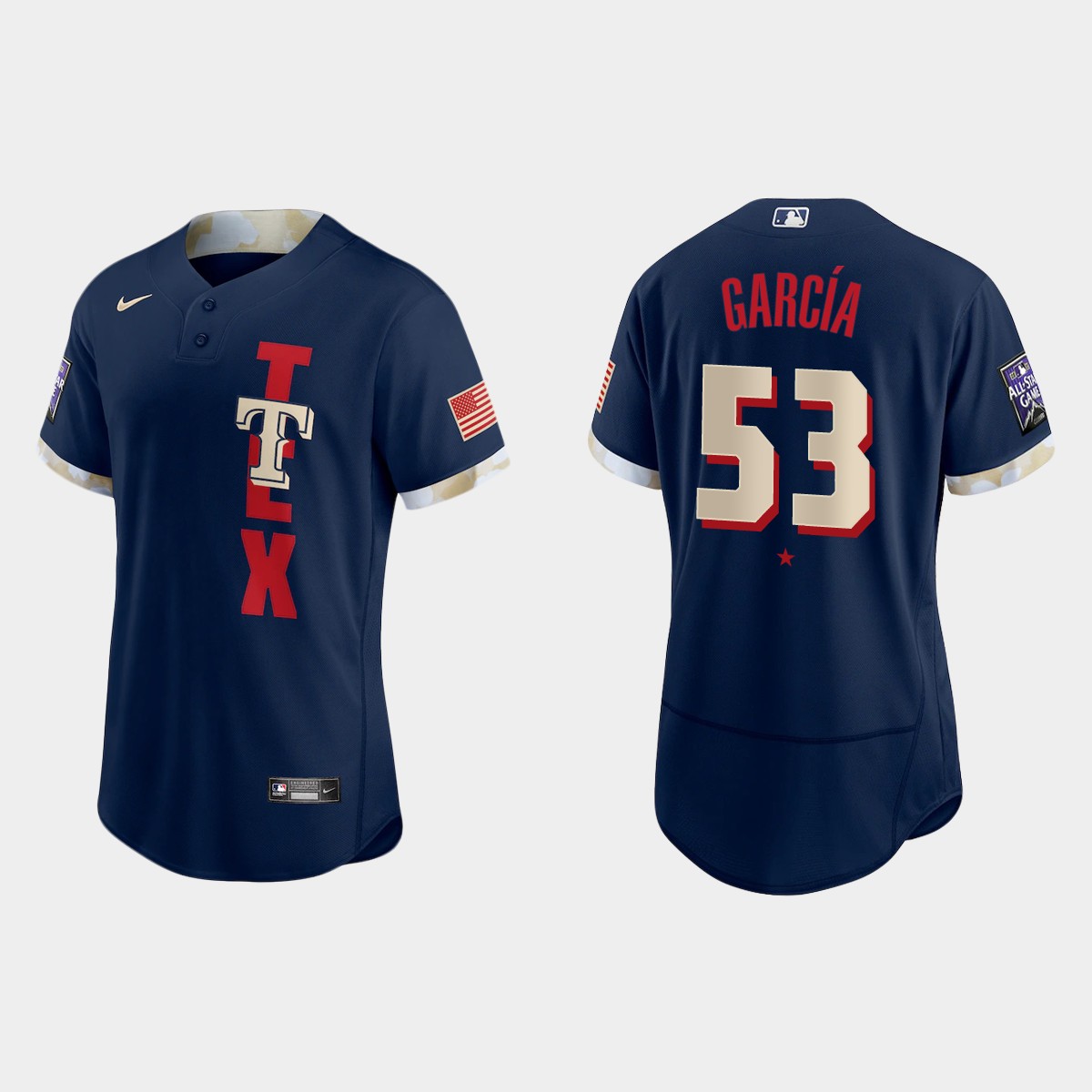 Adolis Garcia Texas Rangers 2021 MLB All-Star Game Jersey – Navy