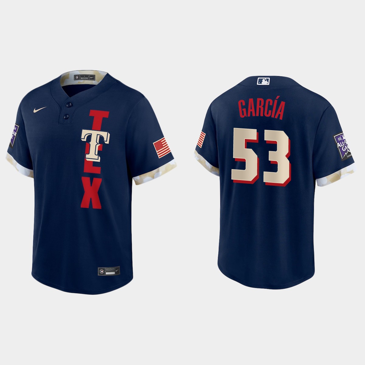 Adolis Garcia Texas Rangers 2021 MLB All-Star Game Jersey – Navy