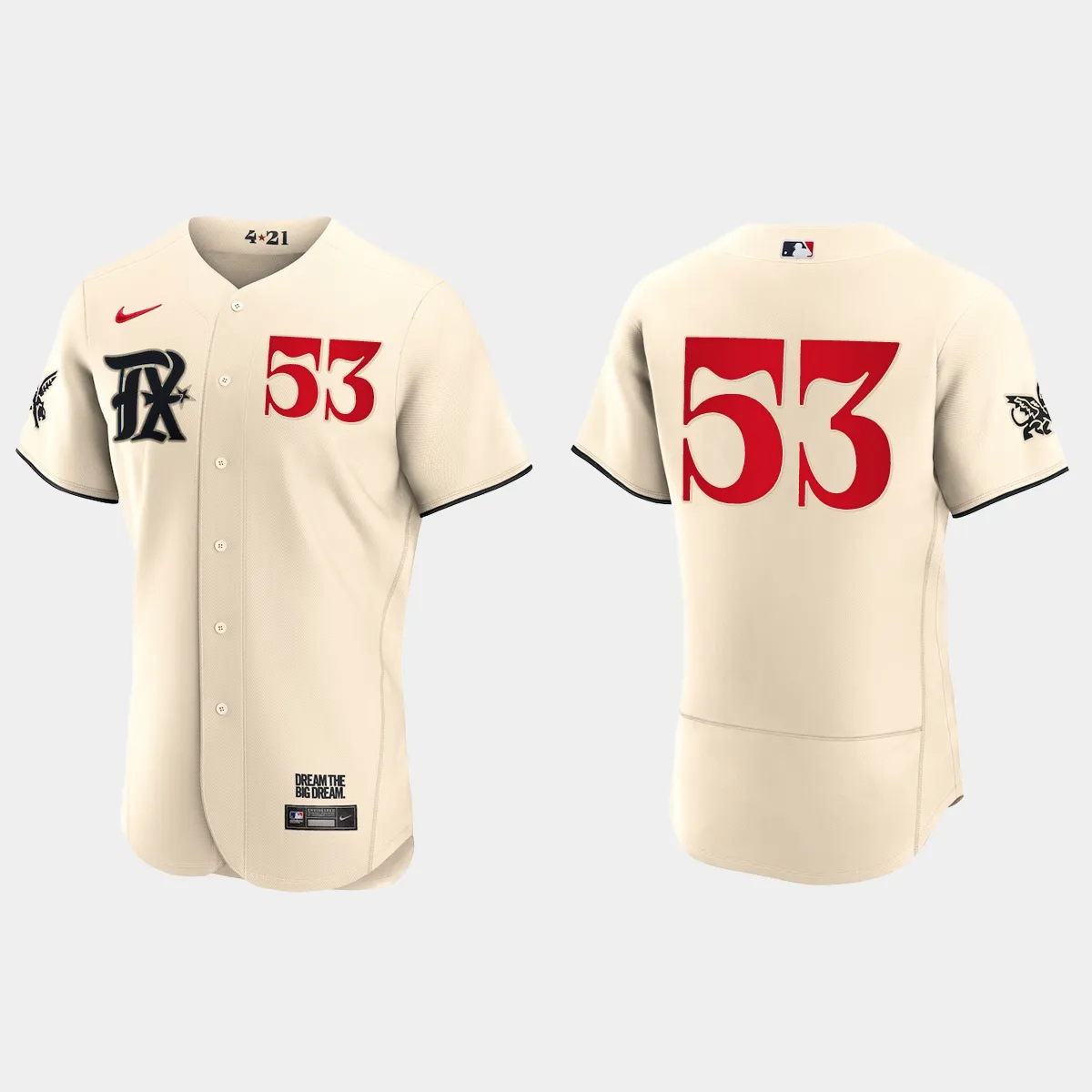Adolis Garcia Texas Rangers 2023 City Connect Jersey – Cream