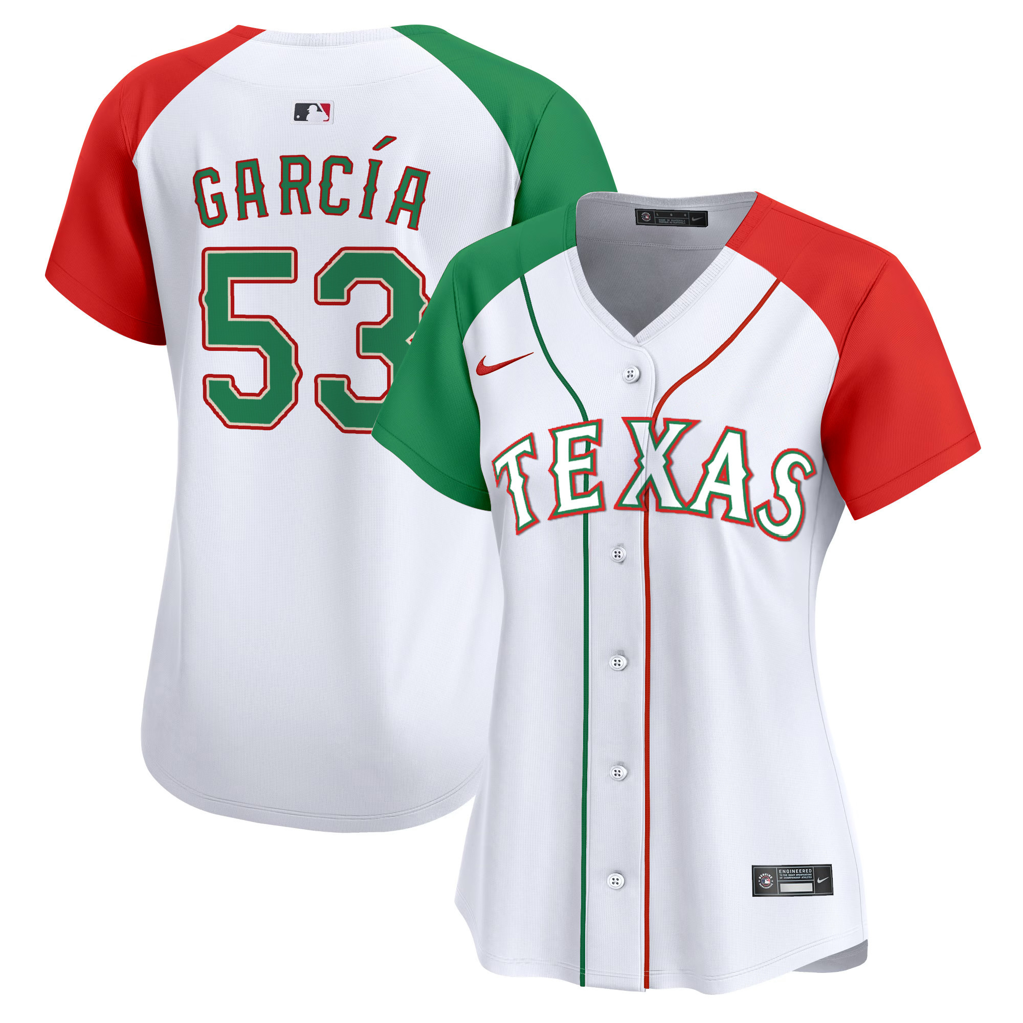 Adolis Garcia Women's Texas Rangers Mexico Vapor Premier Limited Alternate Jersey - All Stitched