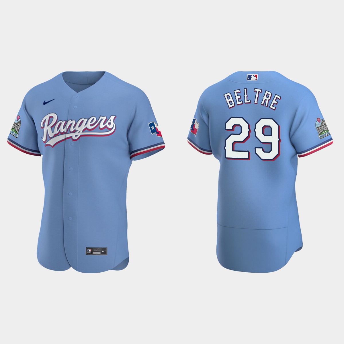 Adrian Beltre #29 Texas Rangers Light Blue 2020 Alternate Jersey