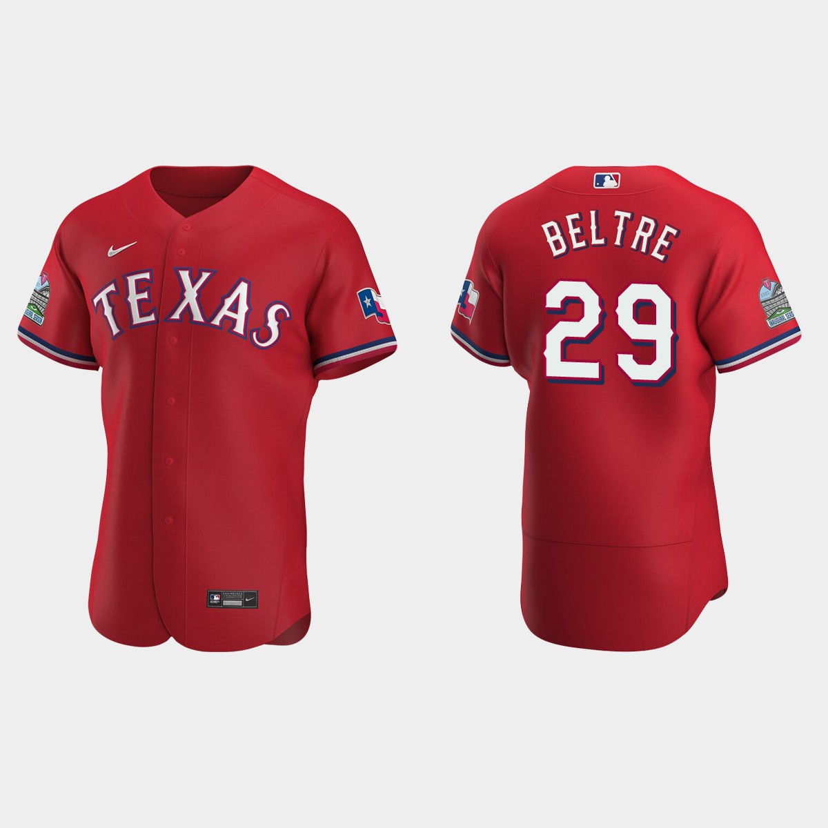 Adrian Beltre #29 Texas Rangers Scarlet 2020 Alternate Jersey