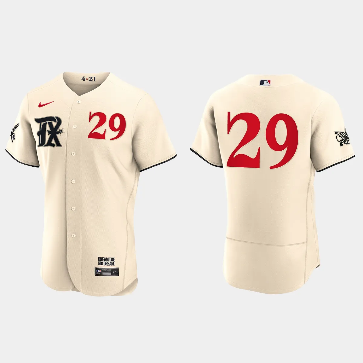 Adrian Beltre Texas Rangers 2023 City Connect Jersey – Cream