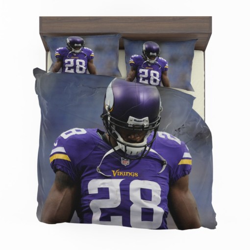 Adrian Peterson Minnesota Vikings American Football Bedding Sets Duvet Cover Pillow Case
