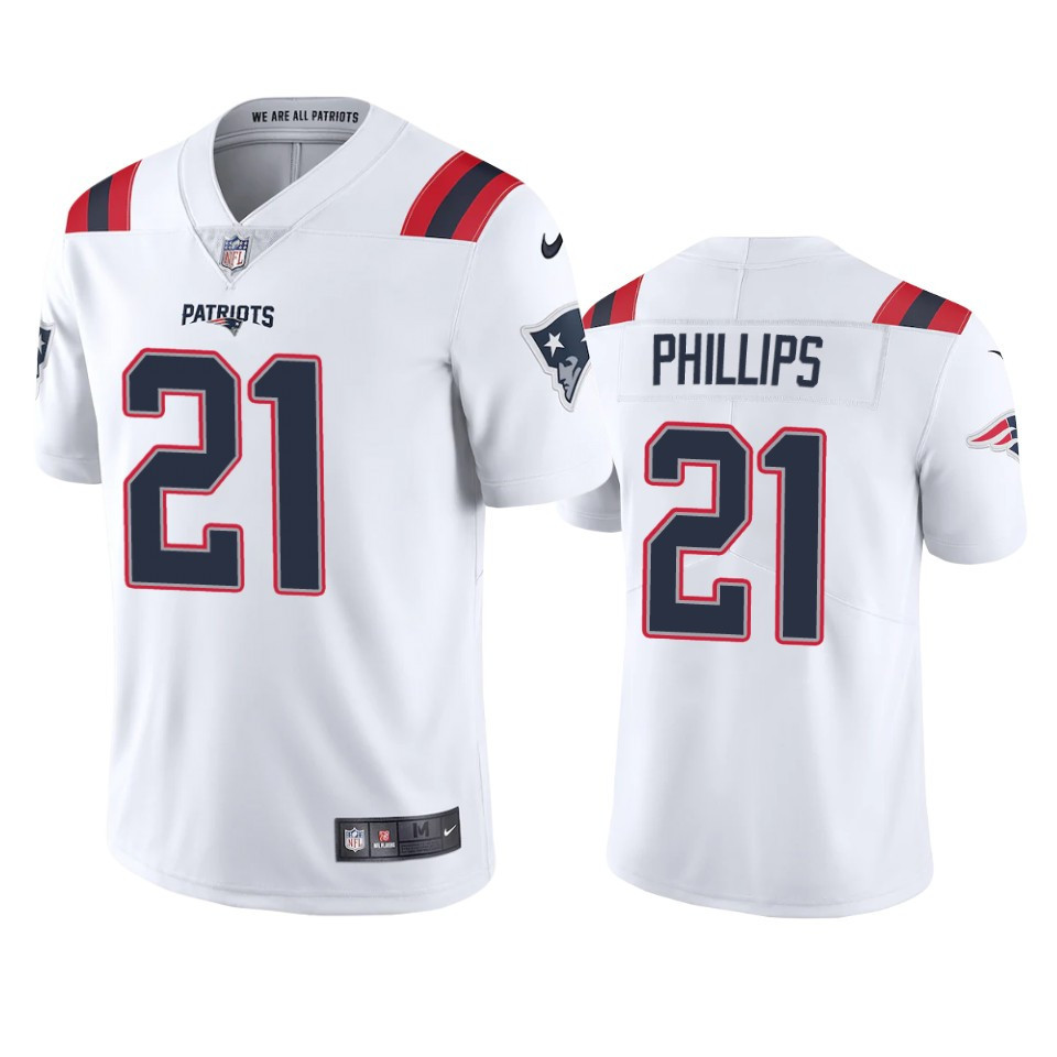 Adrian Phillips New England Patriots White Vapor Limited Stitched Jersey
