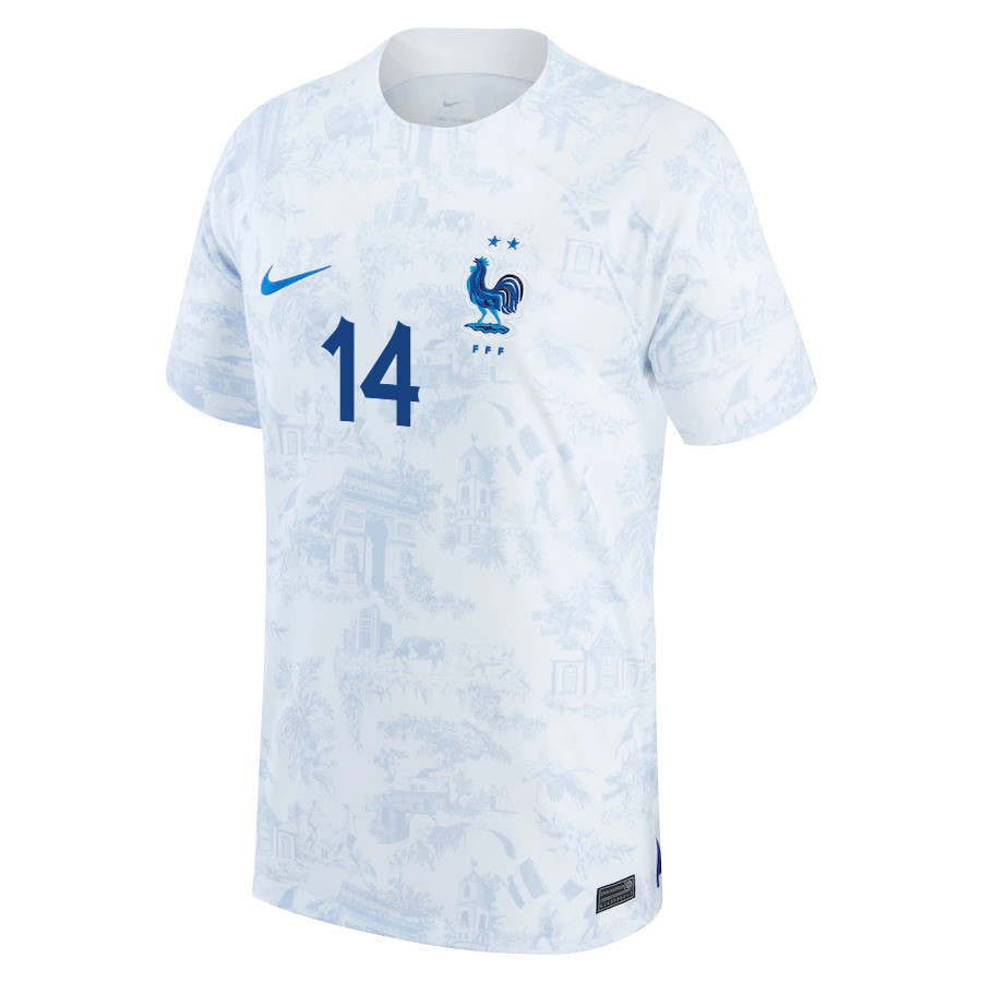Adrien Rabiot 14 FIFA World Cup Qatar 2022 France National Team – Away Patch Soccer Jersey, Men