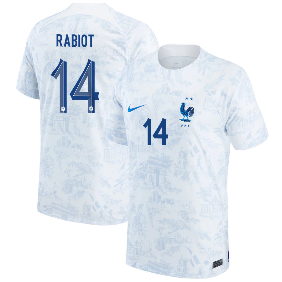 Adrien Rabiot 14 France National Team 2022-23 Qatar World Cup – Away Soccer Jersey