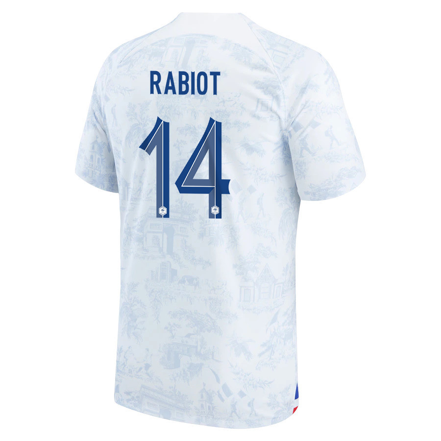Adrien Rabiot 14 France National Team 2022-23 Qatar World Cup – Away Soccer Jersey