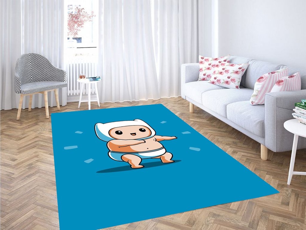 Adventure Time Baby Character Living Room Modern Carpet Rectangle Rug