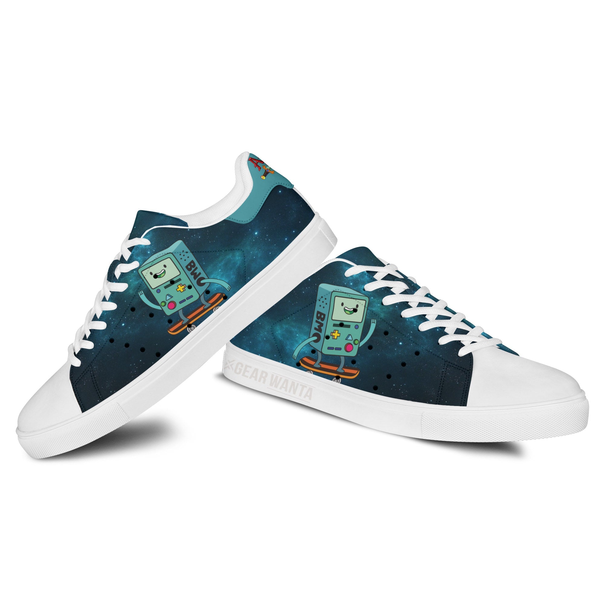 Adventure Time Bmo Galaxy Skate Shoes Custom