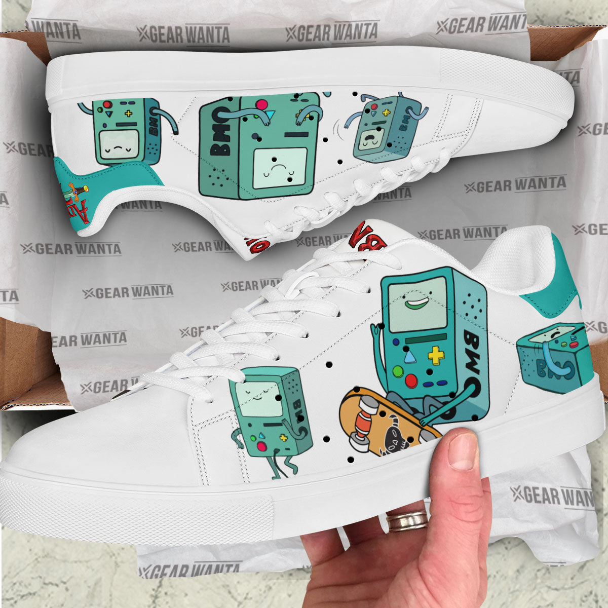 Adventure Time Bmo Skate Shoes Custom