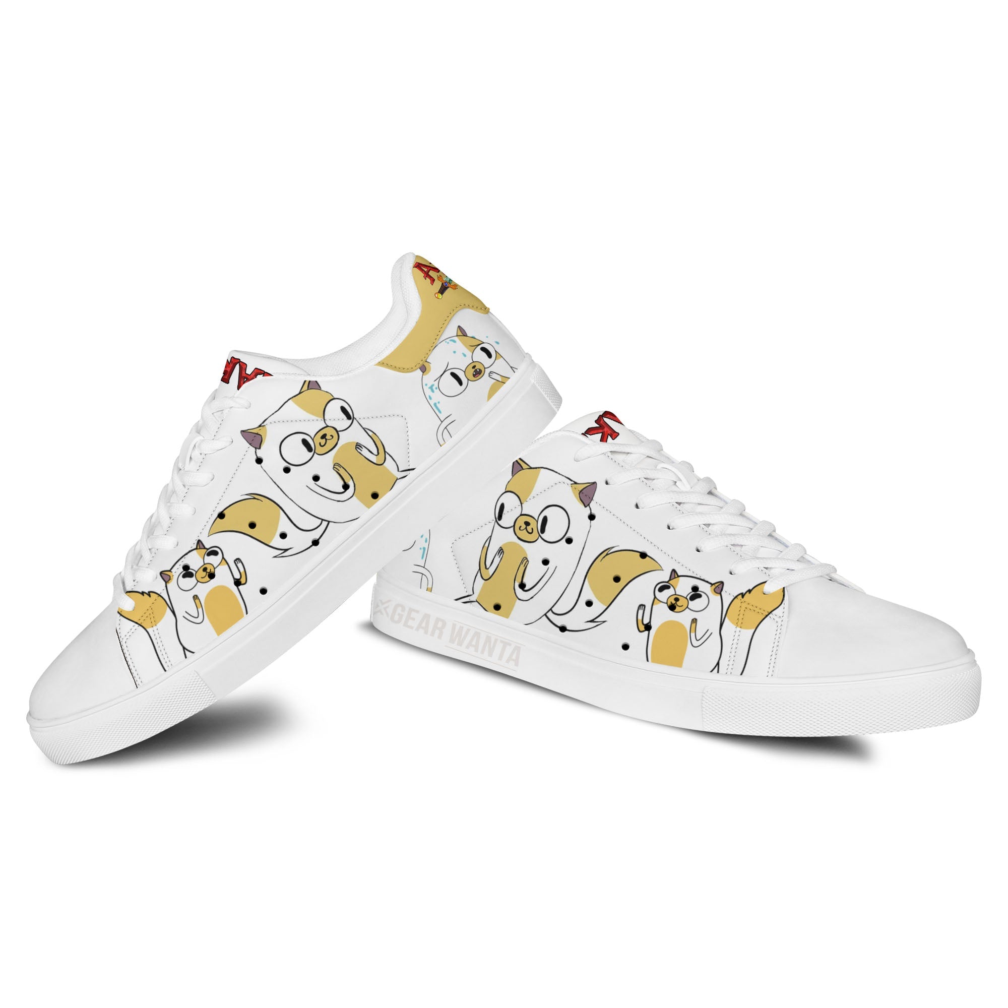 Adventure Time Cake Skate Shoes Custom