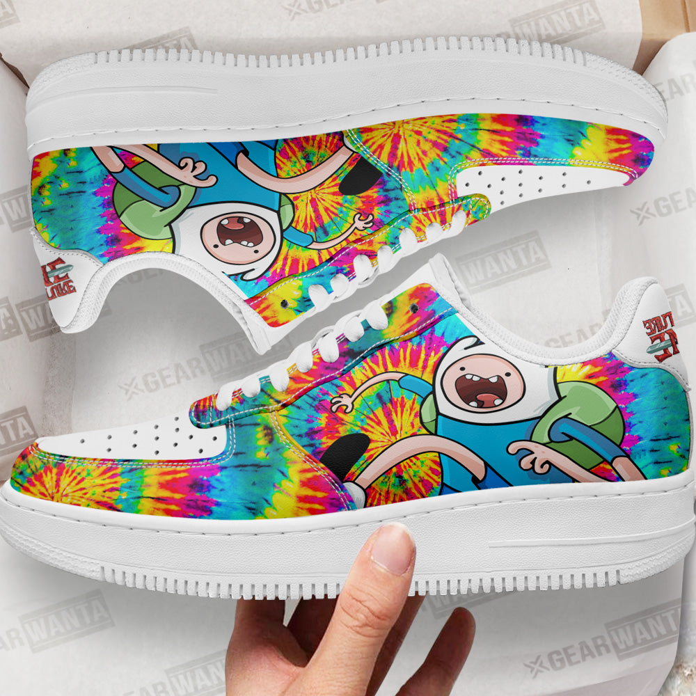 Adventure Time Finn The Human Air Sneakers Custom Tie Dye Style