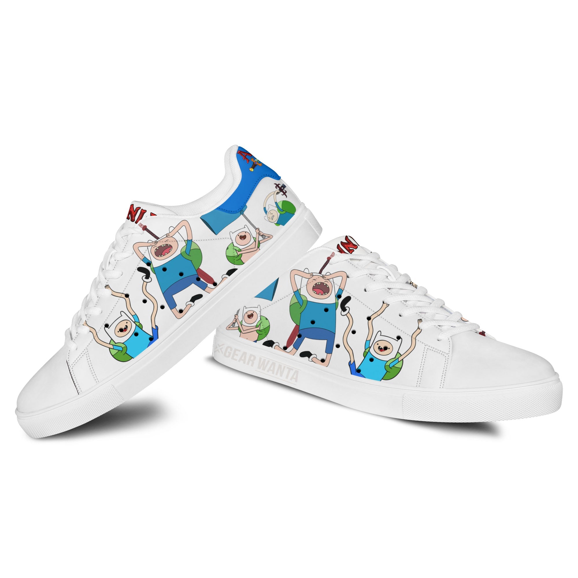 Adventure Time Finn The Human Skate Shoes Custom