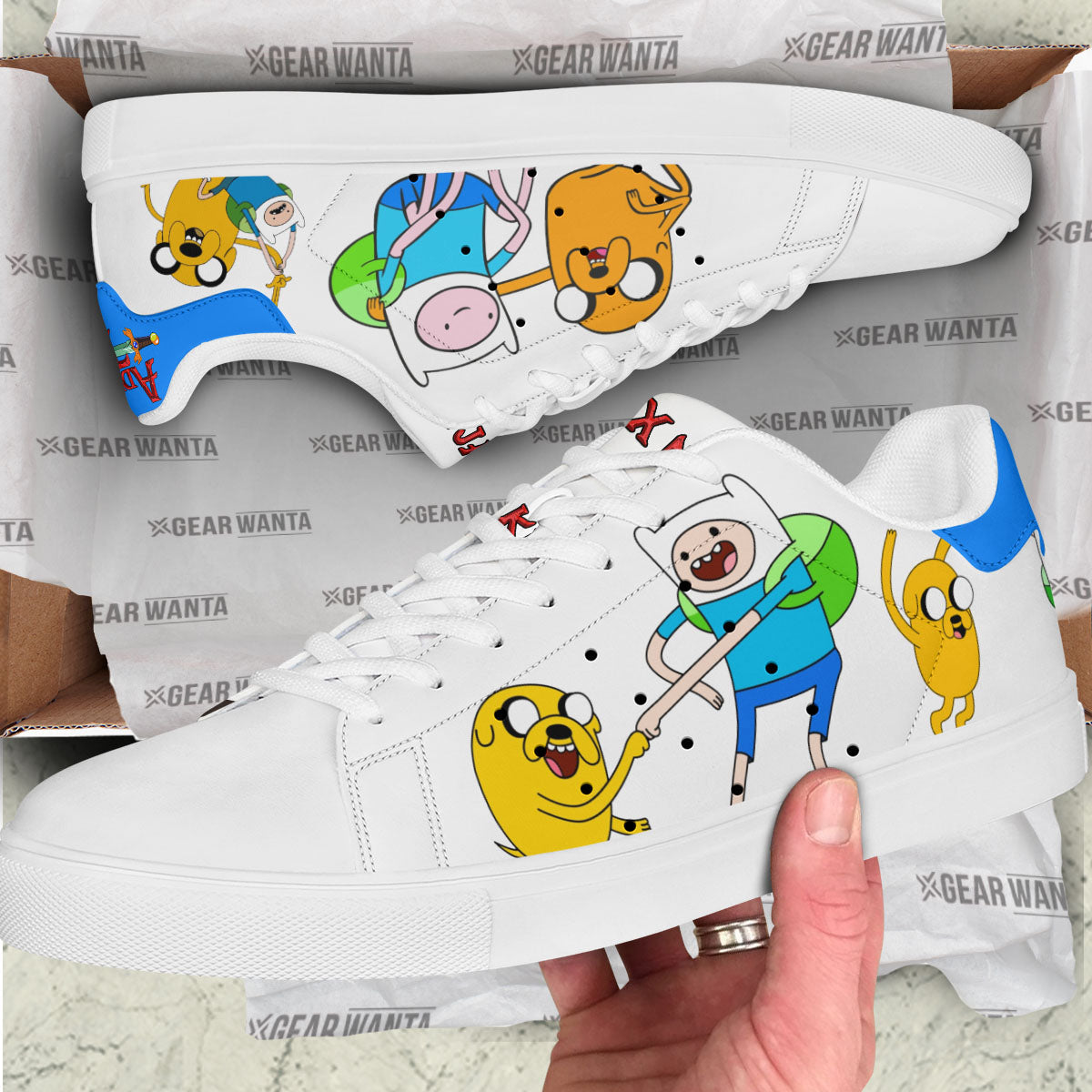 Adventure Time Finn x Jake Skate Shoes Custom