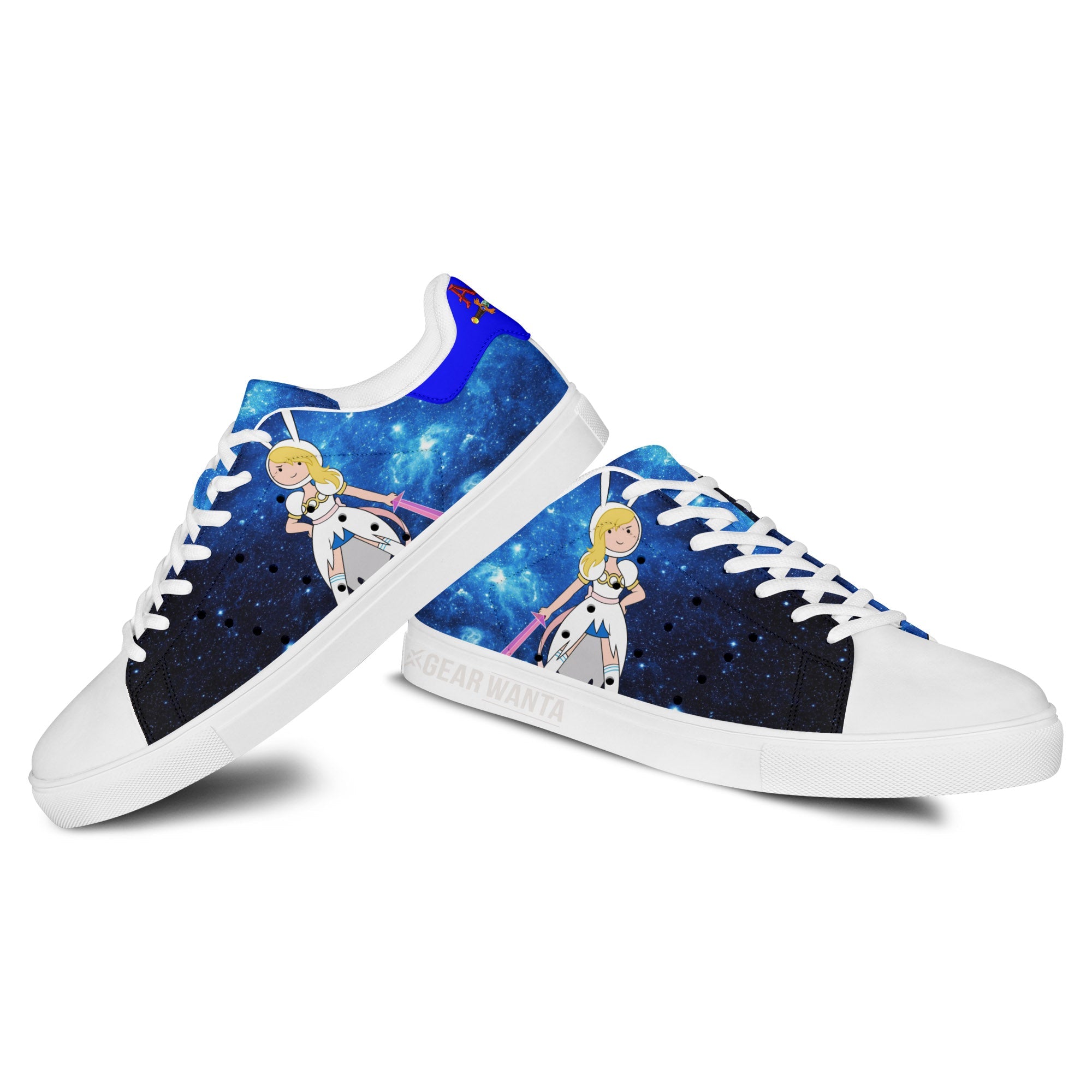 Adventure Time Fionna Galaxy Skate Shoes Custom