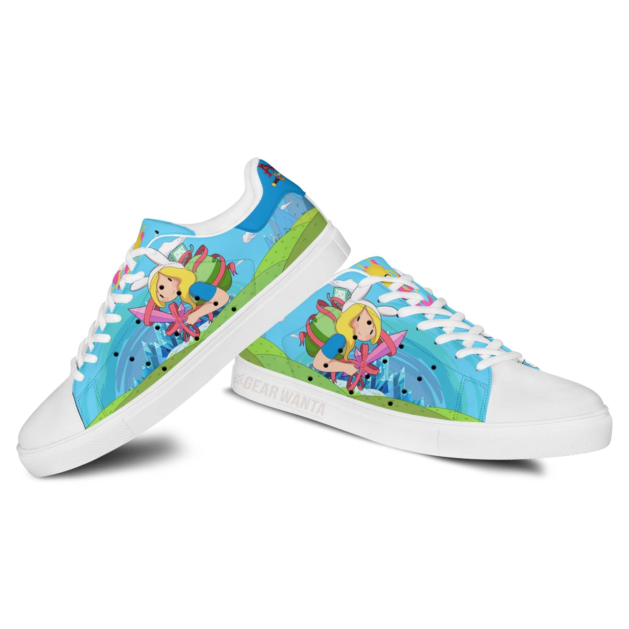 Adventure Time Fionna Land of Ooo Skate Shoes Custom