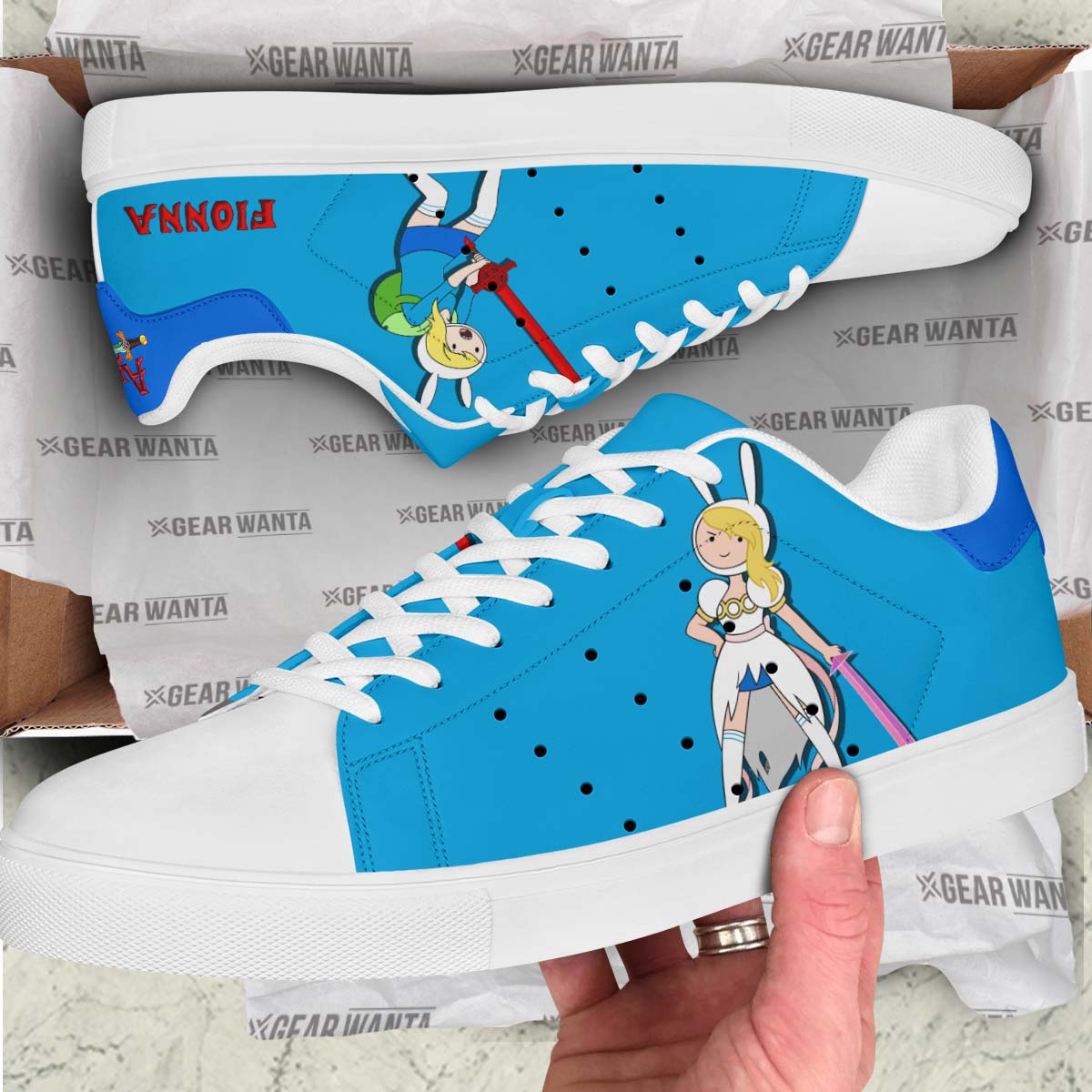 Adventure Time Fionna Skate Shoes Custom For Fans