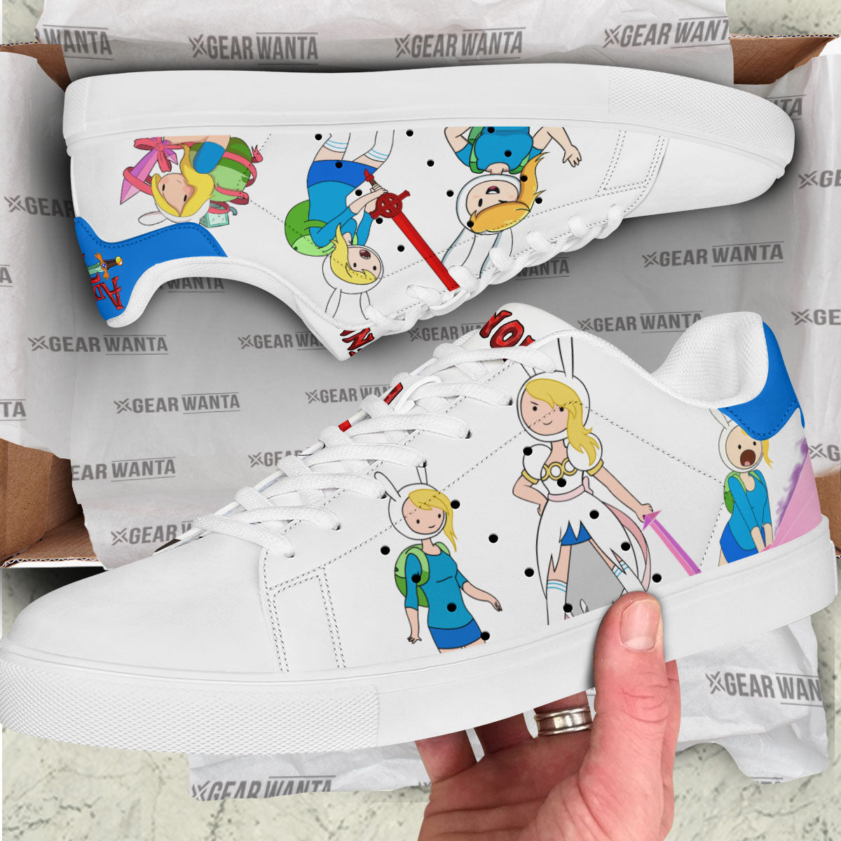 Adventure Time Fionna Skate Shoes Custom