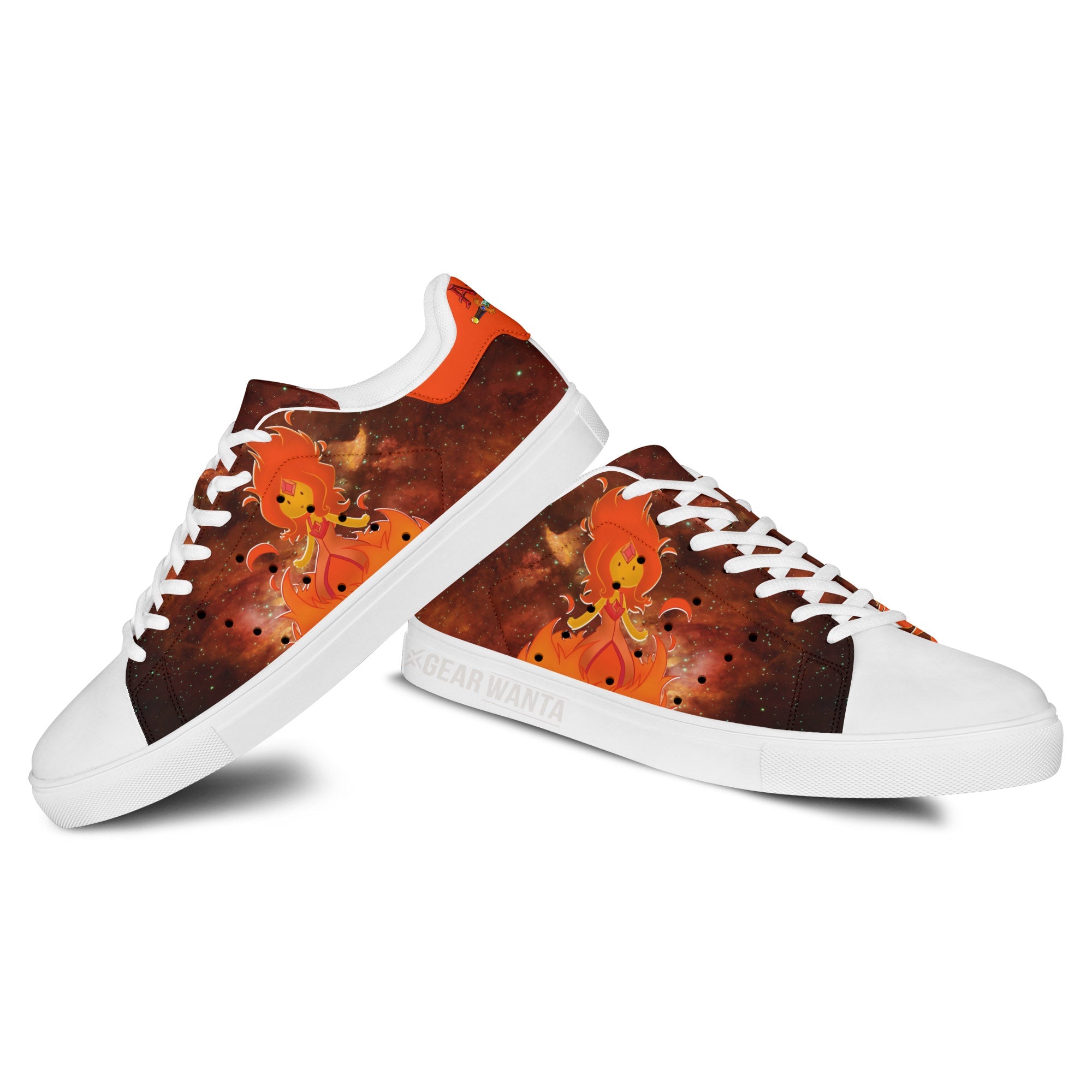 Adventure Time Fire Princess Galaxy Skate Shoes Custom