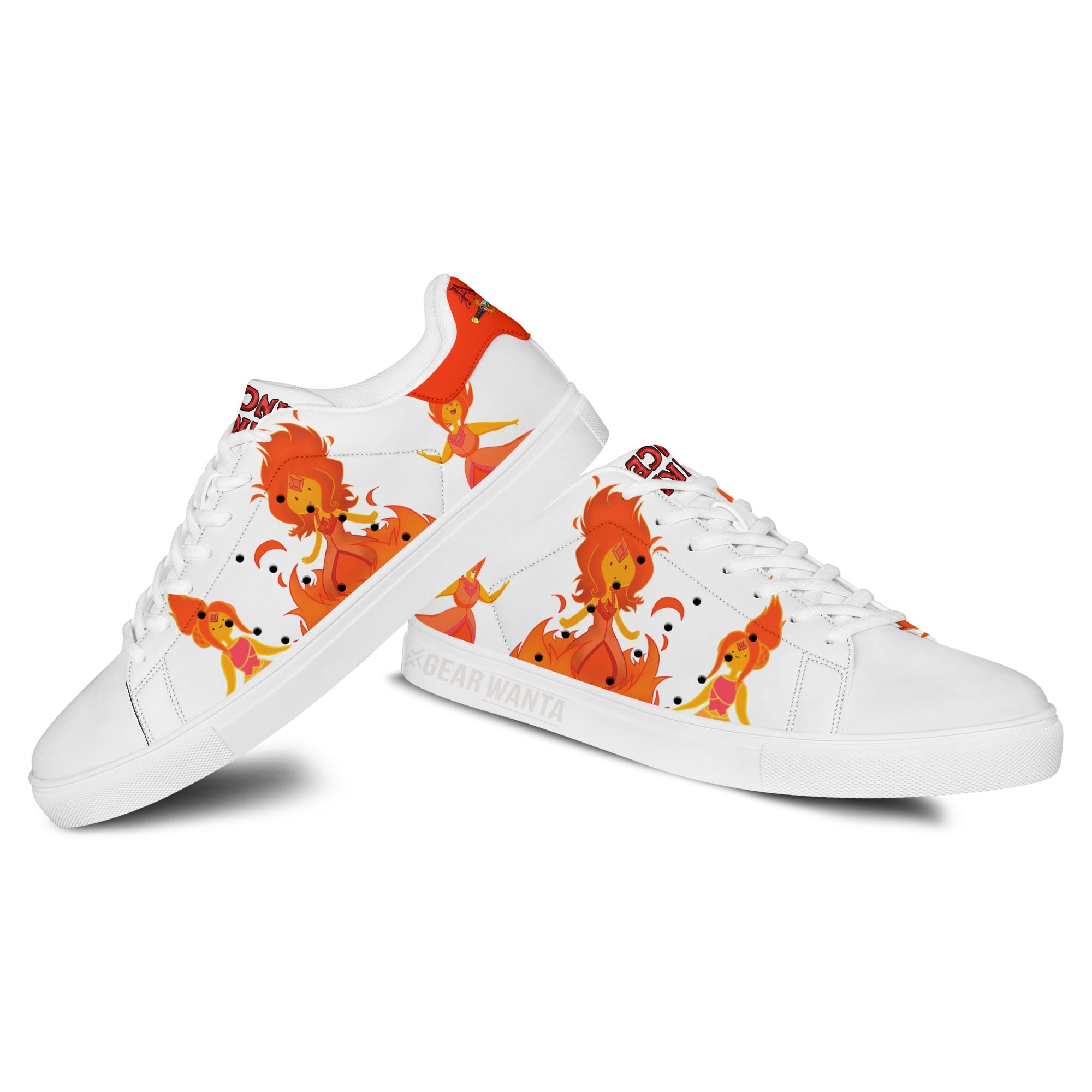Adventure Time Fire Princess Skate Shoes Custom