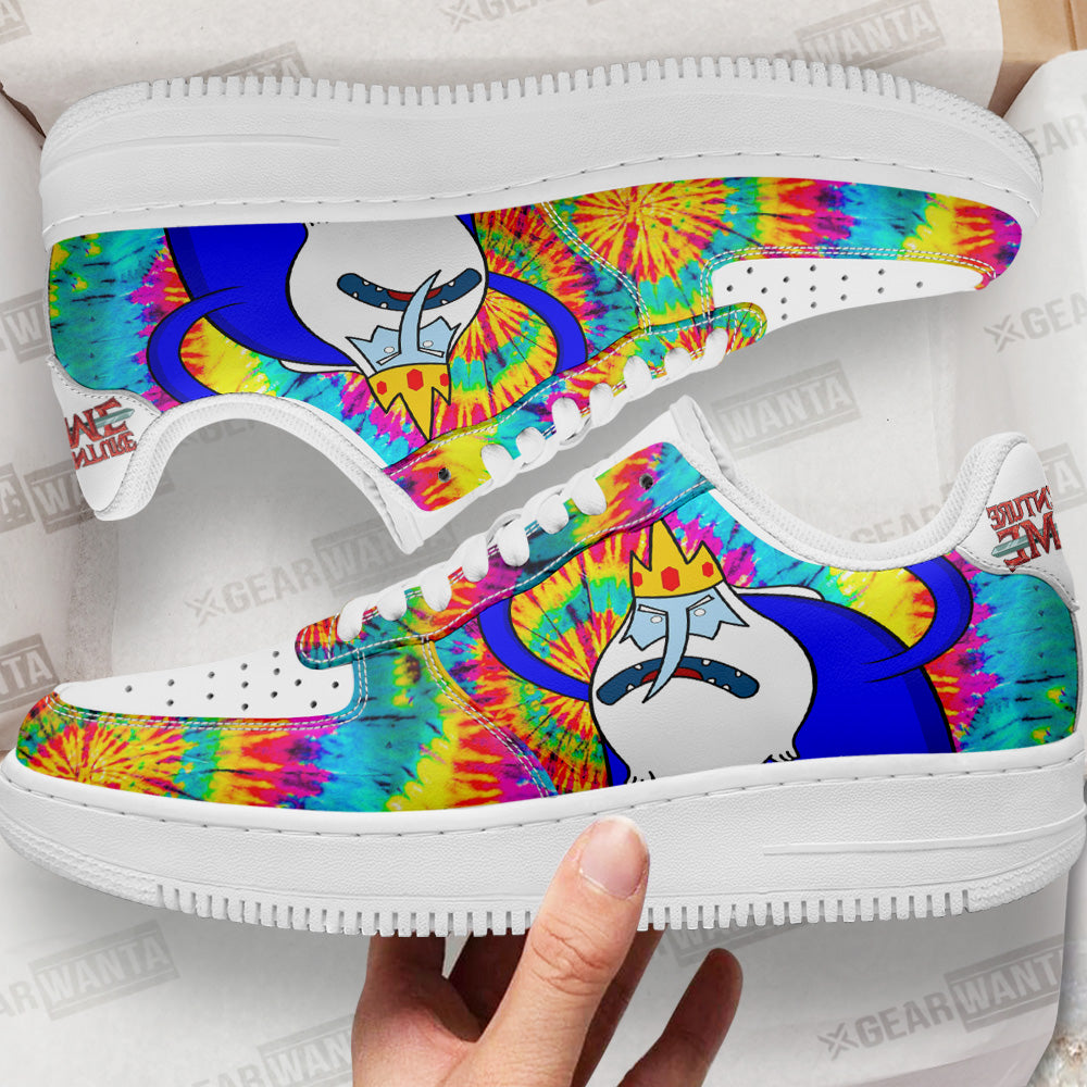 Adventure Time Ice King Air Sneakers Custom Tie Dye Style