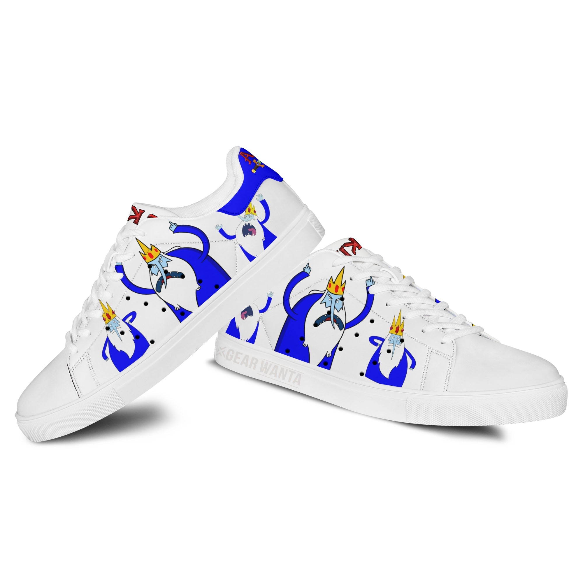 Adventure Time Ice King Skate Shoes Custom