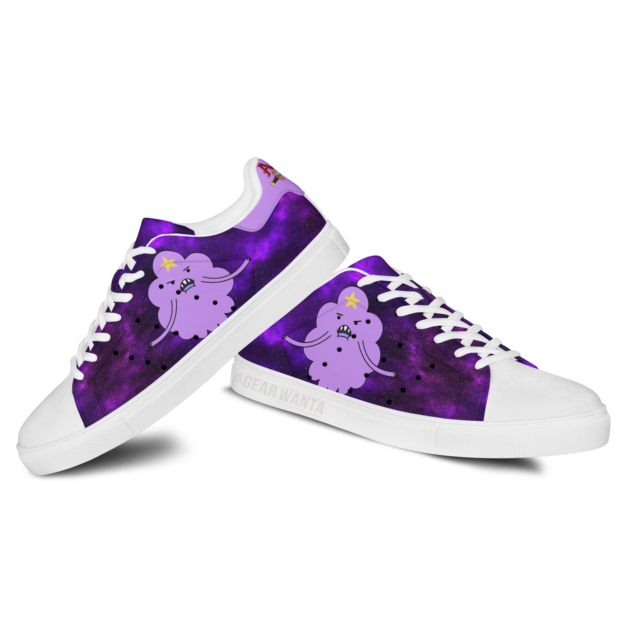 Adventure Time Lumpy Space Princess Galaxy Skate Shoes Custom