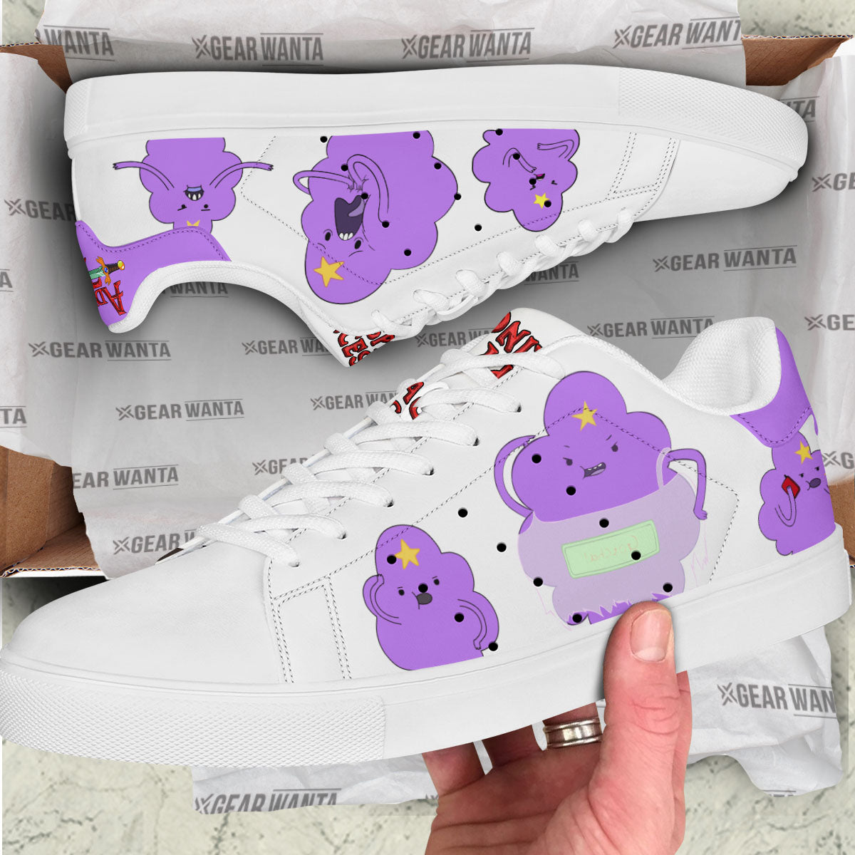 Adventure Time Lumpy Space Princess Skate Shoes Custom
