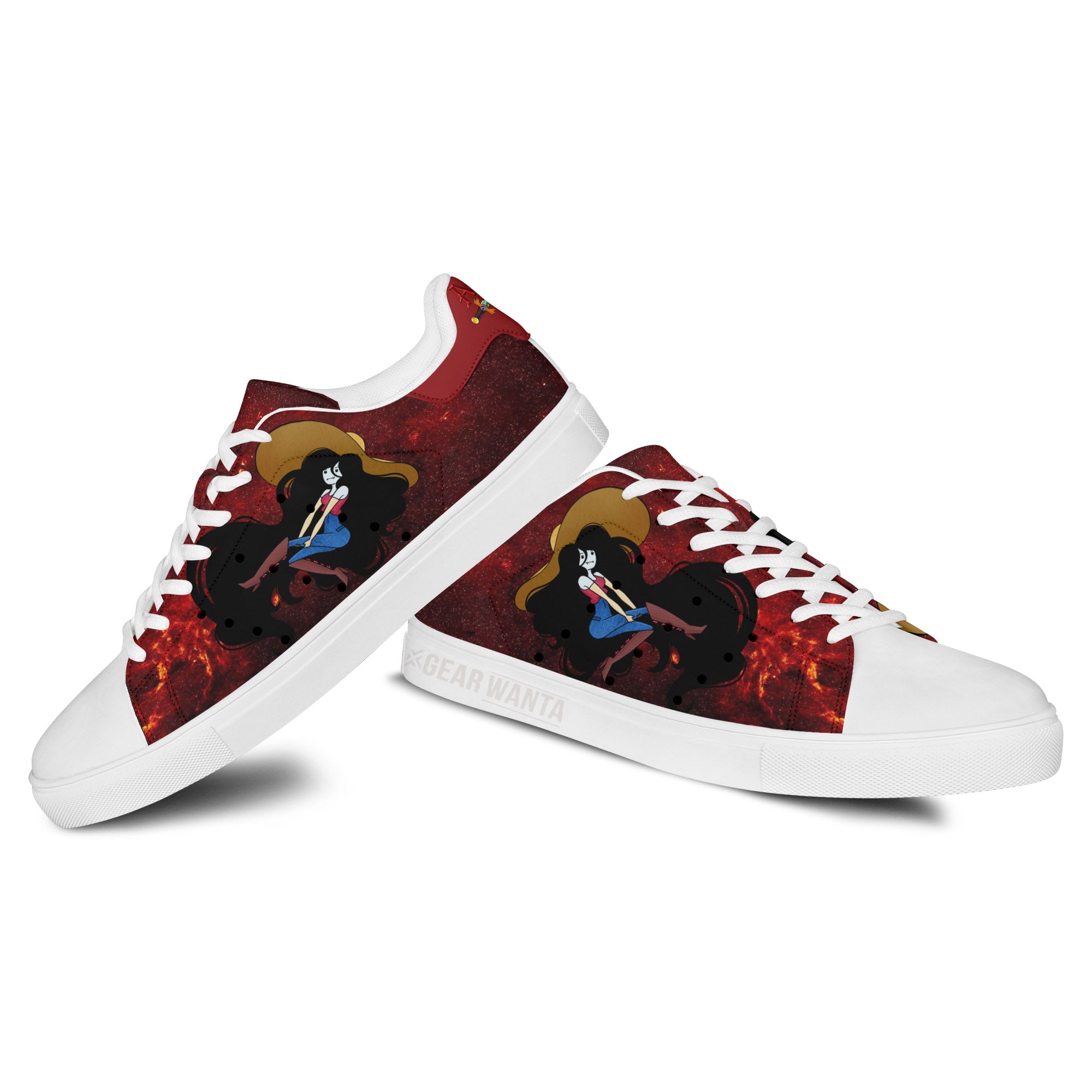 Adventure Time Marcelin Galaxy Skate Shoes Custom