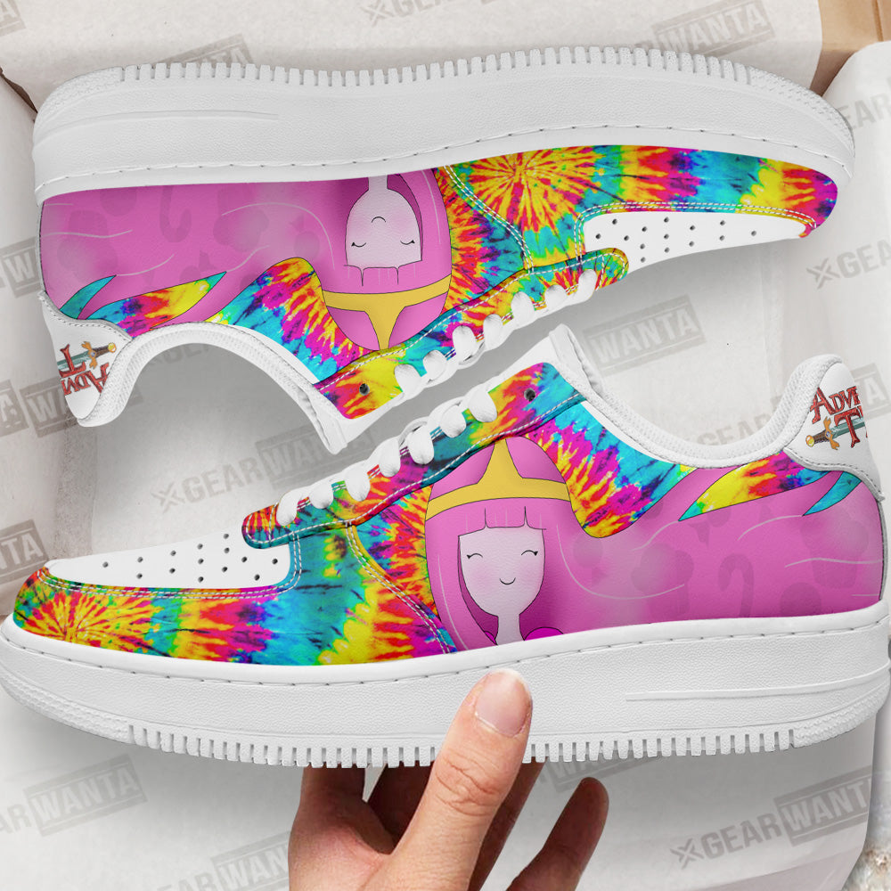 Adventure Time Princess Bubblegum Air Sneakers Custom Tie Dye Style