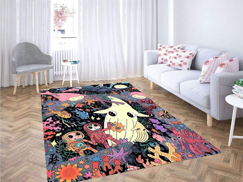 Adventure Time Sea Carpet Rectangle Rug