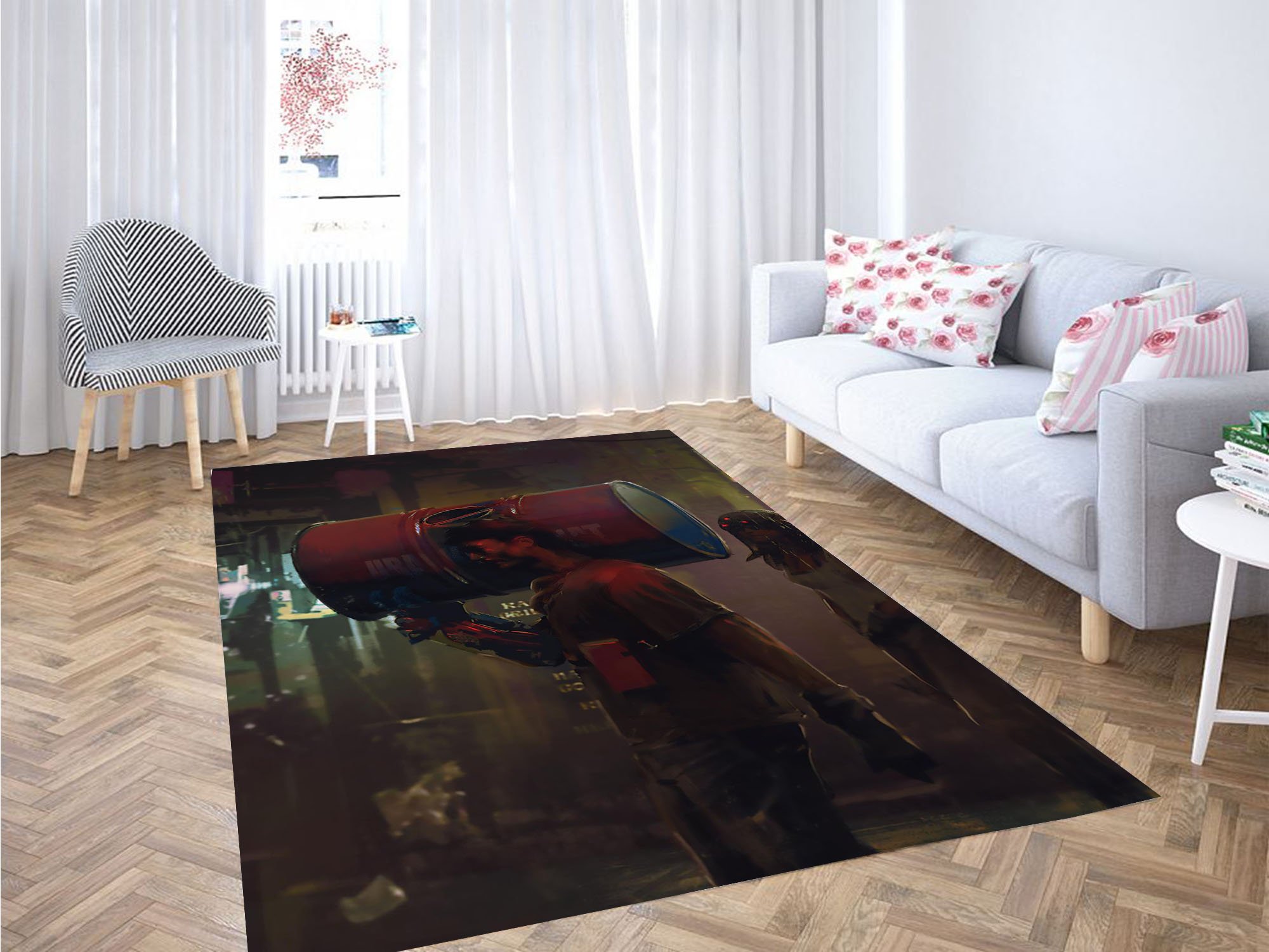 Aesthetic Cyberpunk Concept Carpet Rectangle Rug