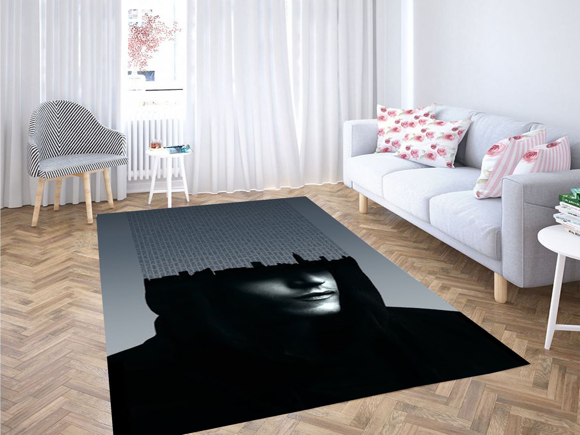 Aesthetic Illustration Wallpaper Carpet Rectangle Rug