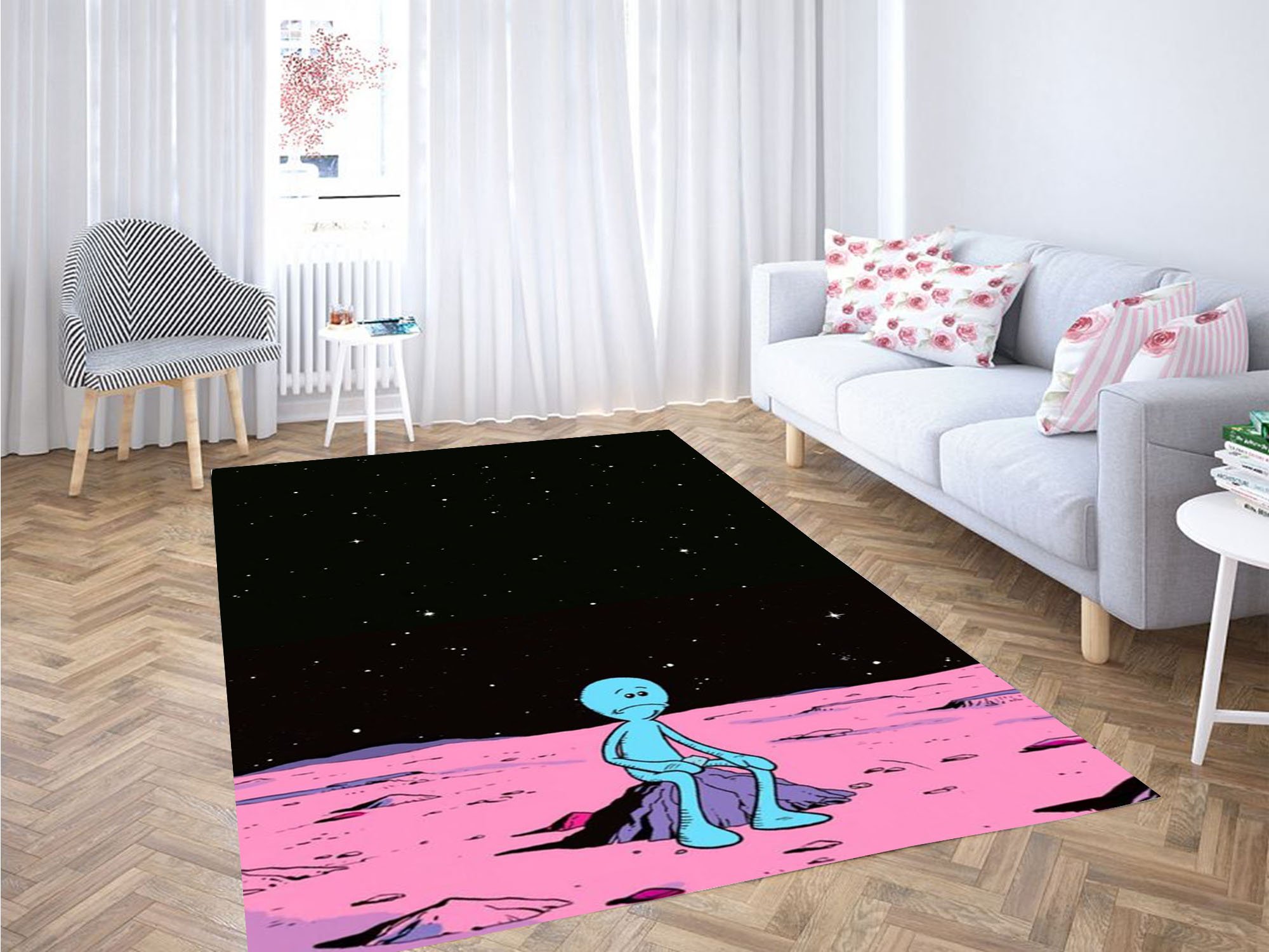 Aesthetic Wallpaper Cartoon Carpet Rectangle Rug
